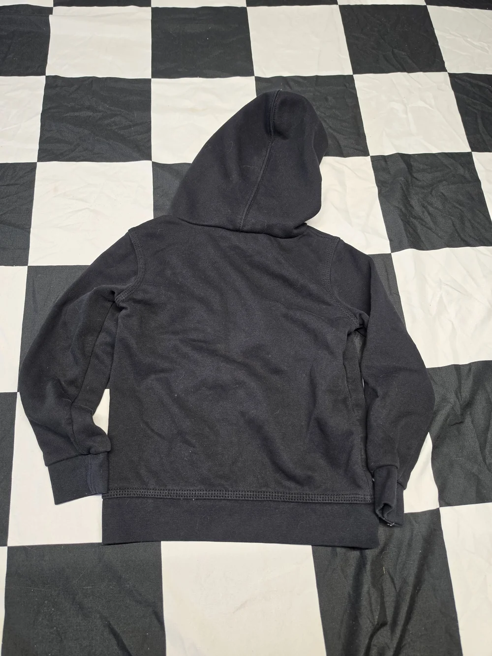 Nike Black Hoodie with White Swoosh Logo